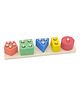 VGRASSP Geometric Shapes Wooden Blocks - Multicolour