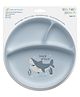 Stephen Joseph Silicone Shark Print Plate - Silver