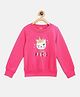 Pspeaches Full Sleeves Kitty Print Sweatshirt - Magenta
