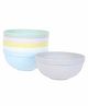MINISO Colorful Eco-friendly Plastic Bowl Set Pack Of 6 - Multicolor