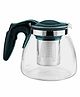 MINISO Stainless Steel & Glass Teapot With Handle - Black