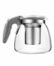 MINISO Stainless Steel & Glass Teapot With Handle - Grey