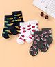 Cute Walk by Babyhug Anti Bacterial Ankle Length Socks Pack of 3  - Multicolour