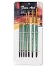 Fine Art Painting Round Shape Brushes Set of 7 - Size: 0,2,4,6,8,10,12