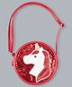 Babyhug Unicorn Shimmered Sling Bag - Red