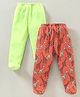 Ben Benny Bootie Leggings Pack Of 2 - Green Orange