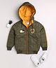 TOONYPORT Full Sleeves Patch Detailed Jacket - Green