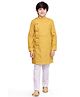 Jeet Ethnics Full Sleeves Solid Colour Kurta With Pajama - Yellow