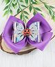 Asthetika Bow Jack O Lantern Halloween Hair Clip - Purple