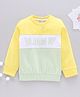 Bloom Up Full Sleeves Sweatshirt Striped - Lemon