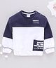 Bloom Up Full Sleeves Sweatshirt Color Block - Navy