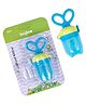 Baybee Silicone Food Fruit & Veggie Nibbler With Extra Mesh Feeder - Blue