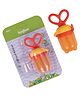 Baybee Silicone Food Fruit & Veggie Nibbler With Extra Mesh Feeder - Orange