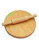 Baybee Wooden Roti Roller Board Chapati Maker - Beige 