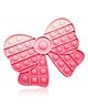FunBlast Tie Bow Shape Pop Bubble Stress Relieving Silicone Pop It Fidget Toy - Multicolor