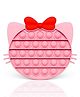 FunBlast Kitty Shape Pop Bubble Stress Relieving Silicone Pop It Fidget Toy - Multicolor