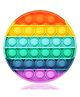 FunBlast Round Shape Pop Bubble Stress Relieving Silicone Pop It Fidget Toy - Multicolor