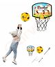 Sarvda Basketball Game PlaySet with Adjustable Wall Mounted Hanging Board & Hoop - Multicolour
