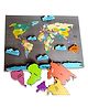 Zooplay India World Continents And Oceans Activity Puzzle Multicolour - 12 Pieces