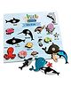 Zooplay India Sea Animals Shadow Matching Activity Multicolour- 17 Pieces