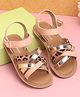 Babyoye Sandals Animal Print - Peach Pink