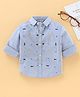 ToffyHouse Full Sleeves Shirt Key Print - Sky Blue