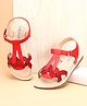 Babyoye Sandals With Velcro Closure - Red