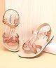Babyoye Sandals With Velcro Closure - Rose Golden