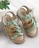 Babyoye Casual Shimmer Sandals - Light Green