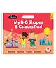 Junior Explorers My Big Shapes and Colours Pad with Carry Handle & Rewarded Stickers - English