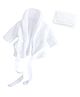 MOMISY Bathrobe and Towel Set - Pink - White