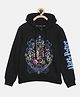 Nap Chief Cotton Harry Potter Hogwarts Print Full Sleeves Hoodie - Black