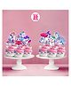 Zyozi Unicorn Themed Cupcake Topper Multiolour - Pack of 10