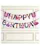 Zyozi Princess Themed Birthday Banner Pink - Length 96 cm