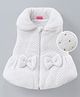 Play by Little Kangaroos Sleeveless Padded Jacket Text Print - Off White