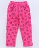 WOW Full Length Trouser Butterfly Print - Pink