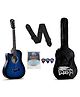 Intern INT-38C-L-BLS Cutaway Left Handed Acoustic Guitar Kit - Blue