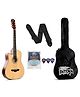 Intern INT-38C-L-NT Cutaway Left Handed Acoustic Guitar Kit - Brown