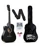 Intern INT-38C-L-BK Left Hand Acoustic Guitar Kit - Black