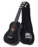Intern INT-UK21LD-BK Soprano Ukulele with Bag - Black