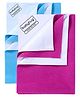 Babyhug Smart Dry Bed Protector Sheet Set of 2 - Small ( Feeroju & Orchid)