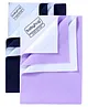 Babyhug Smart Dry Bed Protector Sheet Set of 2 - Small ( Navy & Lilac)