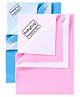 Babyhug Smart Dry Bed Protector Sheet Set of 2 - Medium (Feeroju & Pink)