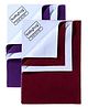 Babyhug Smart Dry Bed Protector Sheet Set of 2 - Medium ( Plum & Maroon)
