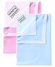 Babyhug Smart Dry Bed Protector Sheet Set of 2 - Medium ( Pink & Sky Blue)