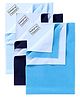 Babyhug Smart Dry Bed Protector Sheet Set of 3 - Medium (Sky blue, Navy, Feeroju)