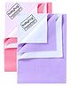 Babyhug Smart Dry Bed Protector Sheet Set of 2 - Large (Saloman & Lilac)