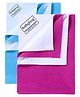Babyhug Smart Dry Bed Protector Sheet Set of 2 - Large (Feeroju & Orchid)