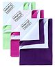 Babyhug Smart Dry Bed Protector Sheet Set of 3 - Large (Pista, Orchid, Plum)