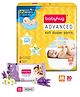 Babyhug Advanced Pant style Diaper M-20 Pieces and Babyhug Soothing Lavender & Chamomile Wipes - 72's